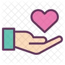 Hand Pflege Retten Symbol