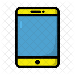 Handphone Icon Download In Colored Outline Style