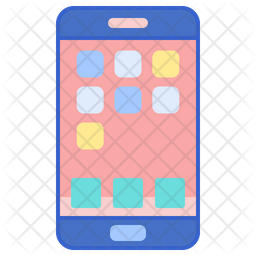 Free Handphone Colored Outline Icon Available In Svg Png Eps Ai Icon Fonts