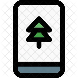 Handphone Pine Tree  Icon