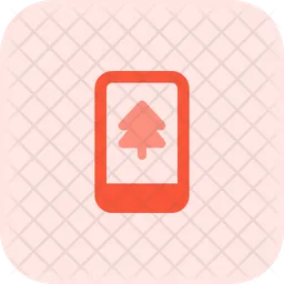 Handphone Pine Tree  Icon