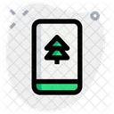 Handphone Pine Tree Icon