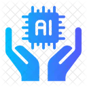Hands Gestures Artificial Intelligence Icon