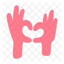 Valentines Heart Hands Icon