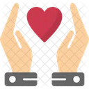 Hands Holding Heart Comfort Compassion Icon