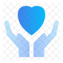 Hands Holding Heart Comfort Compassion Icon