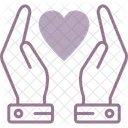 Hands Holding Heart Hands Love Icon