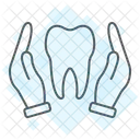 Hands Holding Tooth Icon