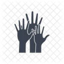 Hands raised  Icon