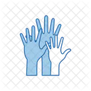 Hands raised  Icon