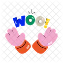 Hands Woo Excitement Symbol