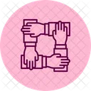 Hands Team Group Icon