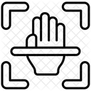 Hand Scan Sicherheit Schutz Symbol