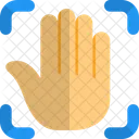 Handflachenscan Symbol