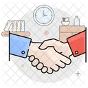 Geschaft Handanteil Partner Symbol
