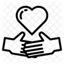 Handschlag Spende Symbol