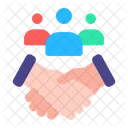 Handshake Collaboration Unity Icon