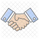 Handshake Lineal Color Icon Icon