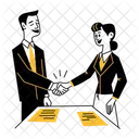 Handshake Deal Contract Icon