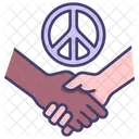 Peace Handshake Hand Icon