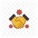 Handshake Covid Infection Icon