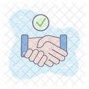 Handshake Partnership Auction Deal Icon