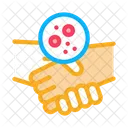 Handshake Dermatitis Transmission Symbol