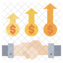 Handshake Partner Money Icon