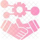 Handshake Symbolizing Networking Connection Introduction Icon