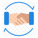 Handschlag Vereinbarung Zusammenarbeit Symbol