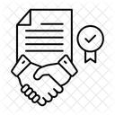 Handschlag Vereinbarung Symbol