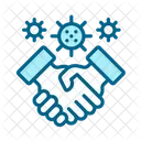 Handshake with virus  Icon