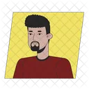 Beard Black Hair Hispanic Man アイコン