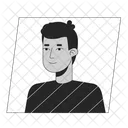 Handsome brunette young man  アイコン