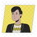 Brunette Man Hairstyle Race アイコン
