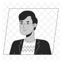 Handsome indian brunette man  アイコン