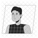 Handsome young adult man  アイコン