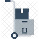 Handtruck Delivery Package Icon