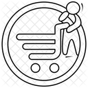 Handwagen Einkaufswagen Einkaufswagen Symbol