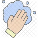 Handwasche Lineal Farbsymbol Icon