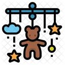 Mobile Baby Kinderbett Symbol