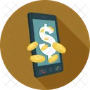 Mobil Geld Zahlung Icon