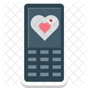 Mobile Herzschild Valentinstag Symbol