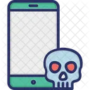 Handy Telefon Schadel Icon