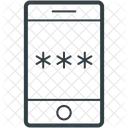 Mobil Passwort Sicherheit Icon