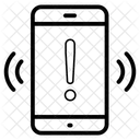 Mobiler Alarm Mobile Vorsicht Mobile Warnung Symbol