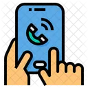 Mobiltelefonanruf  Symbol