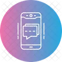 Mobiler Chat App Kommunikation Symbol