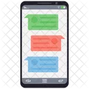 Konversation Mobiler Chat Chat Thread Symbol