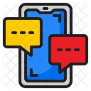 Mobiler Chat  Symbol